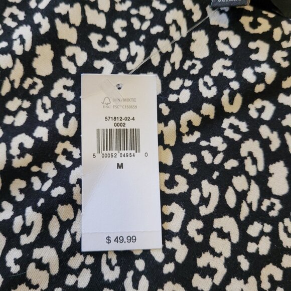 NWT BANANA REPUBLIC | Scoop-Neck Thong Bodysuit Leopard Print | Sz. M - Picture 4 of 7